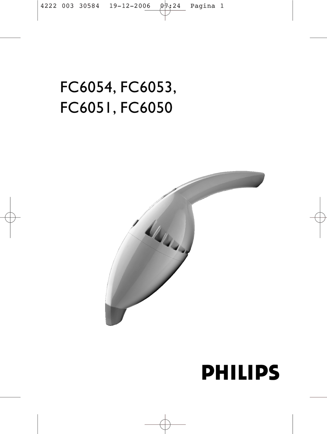 Philips manual FC6054, FC6053, FC6051, FC6050 