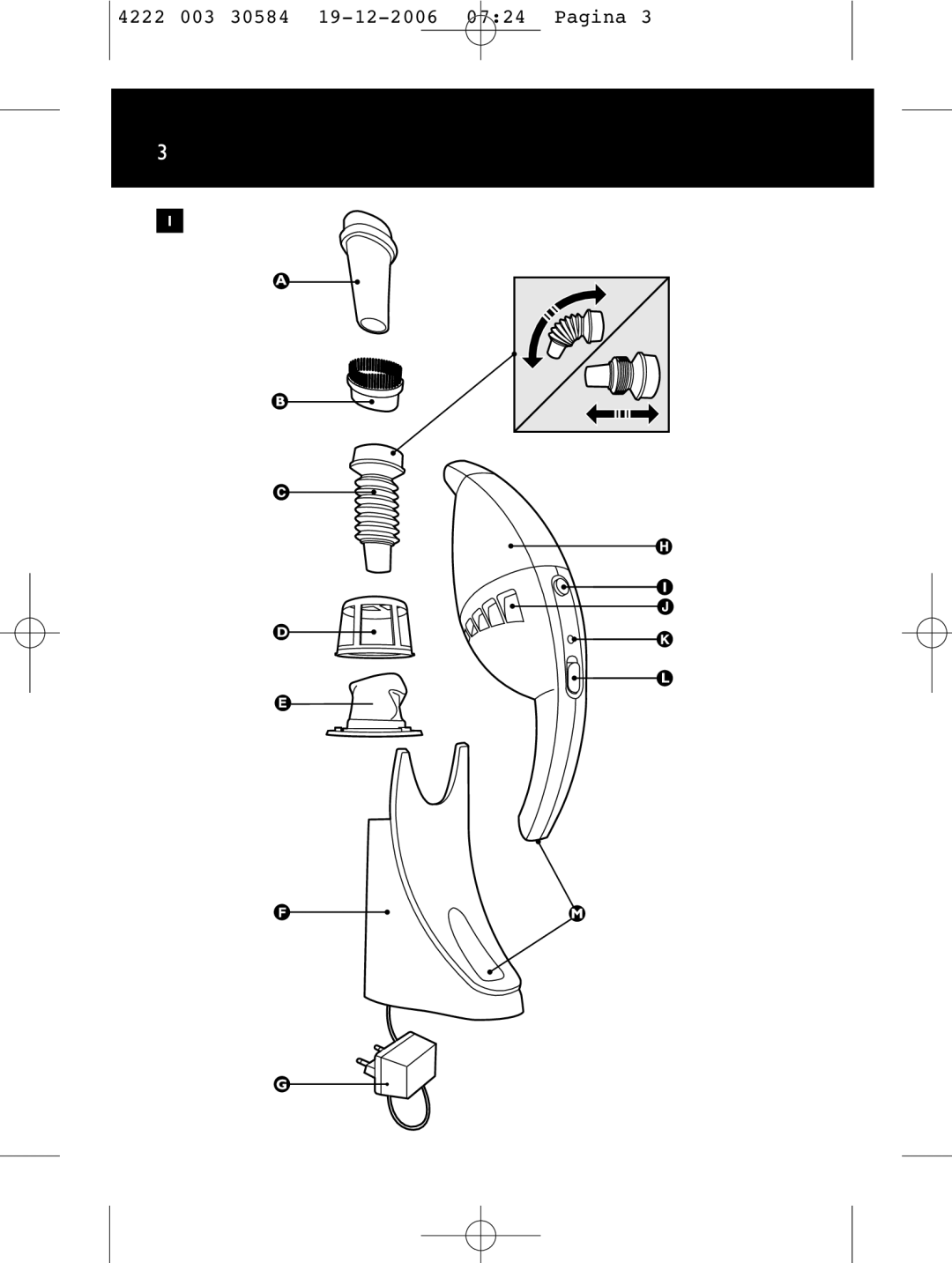 Philips FC6053, FC6051, FC6054, FC6050 manual 4222 003 30584 19-12-2006 0724 Pagina 