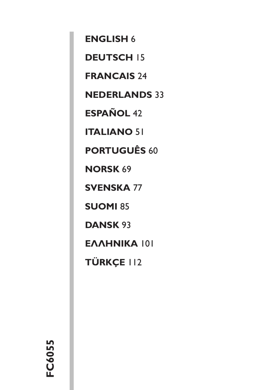 Philips FC6055 manual 
