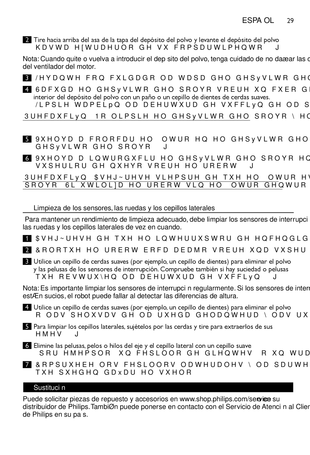 Philips FC8700, FC8710 manual Sustitución 