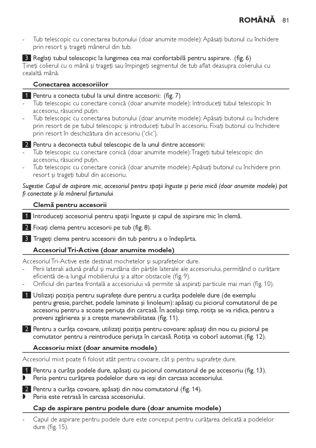 Philips FC8920-FC8910 manual Română 