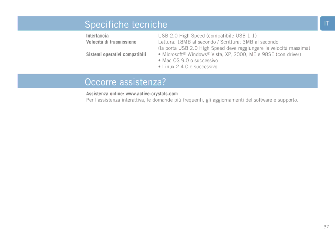 Philips FM01SW20, FM01SW60, FM01SW40 Specifiche tecniche, Occorre assistenza?, Interfaccia, Velocità di trasmissione 