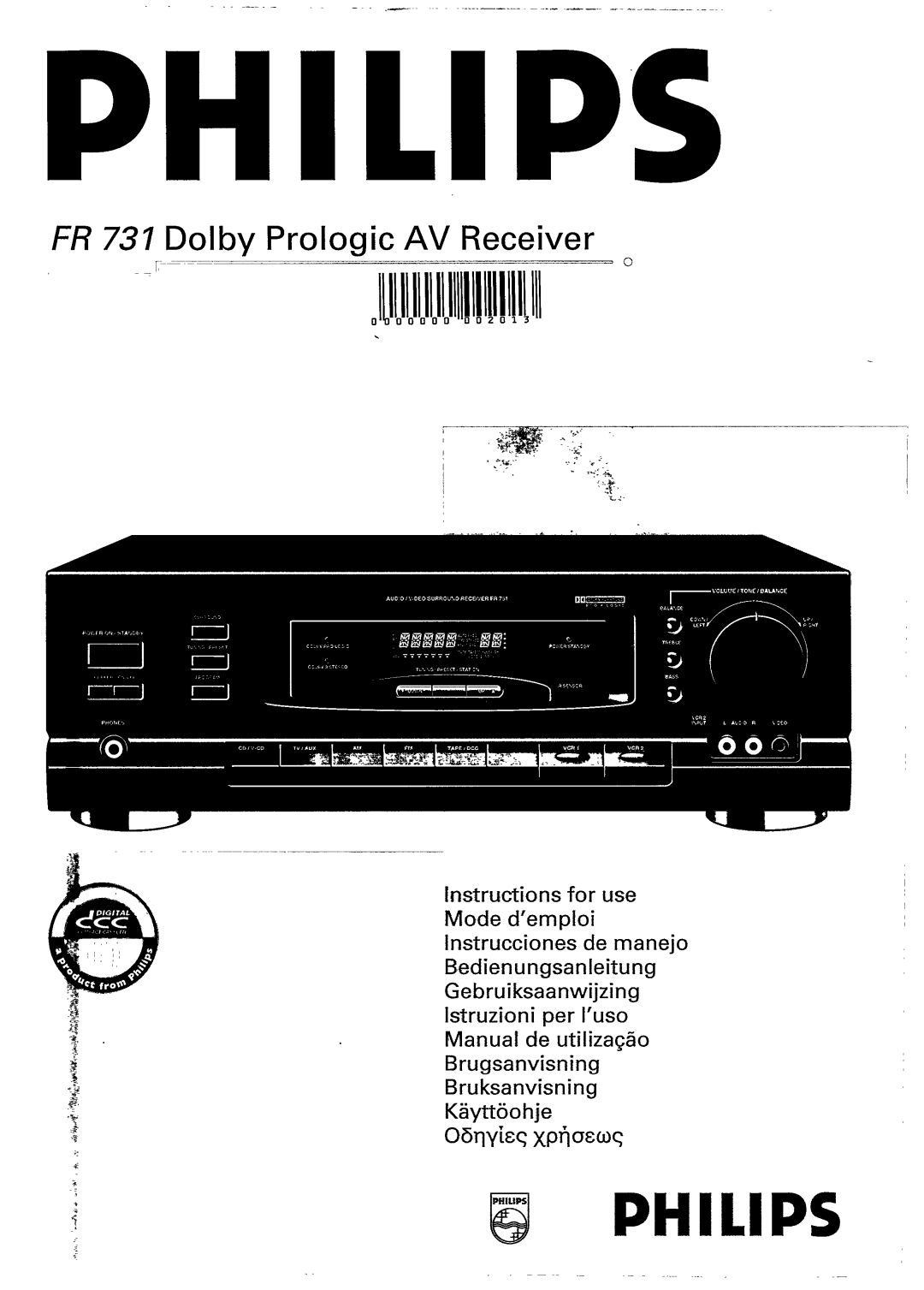 Philips FR731 manual 