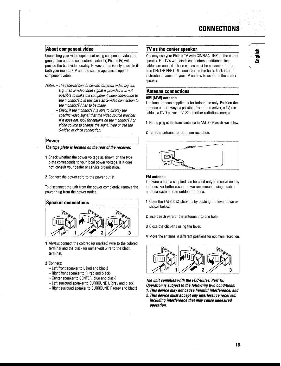 Philips FR999/17 manual 