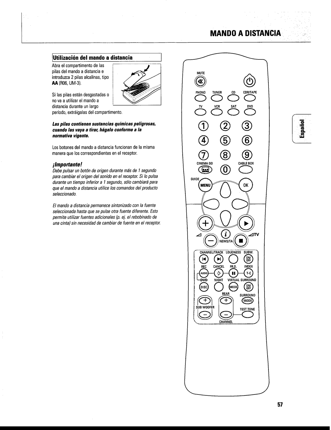 Philips FR999/17 manual 