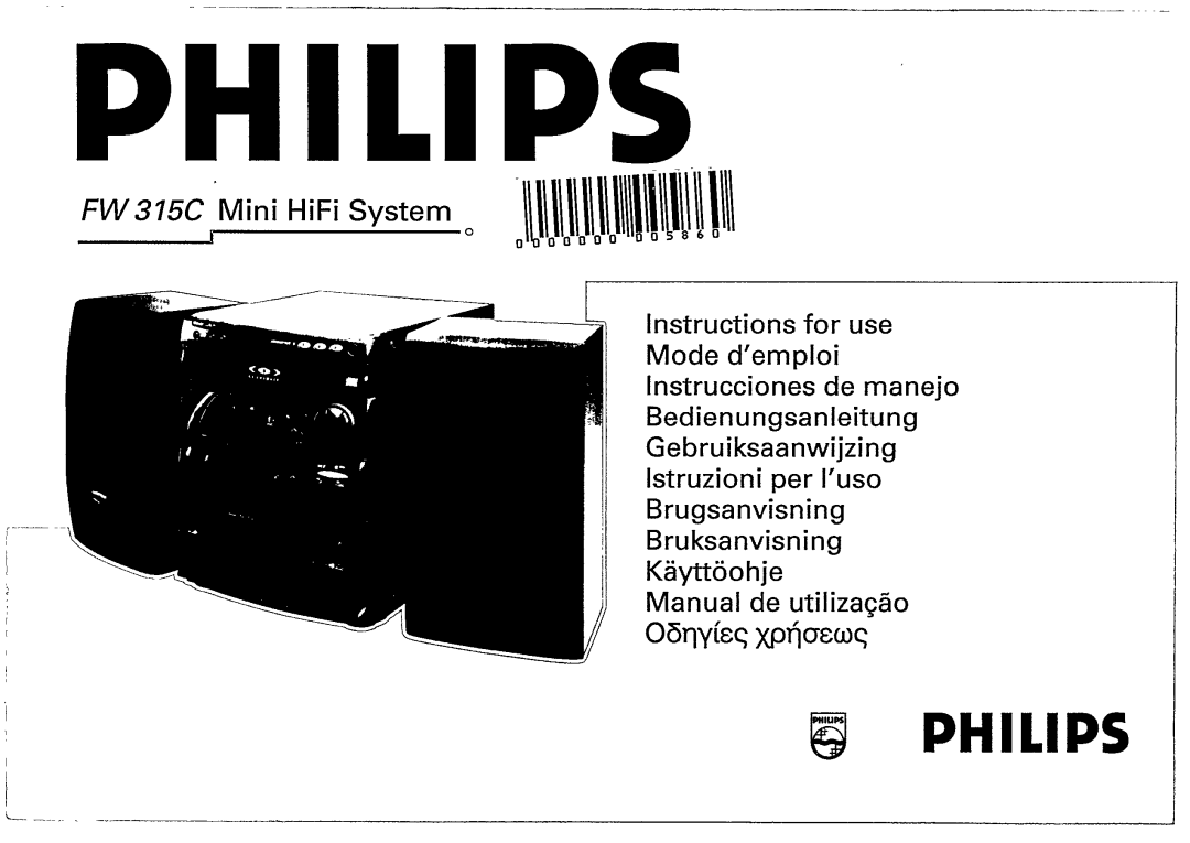 Philips FW 315C manual 