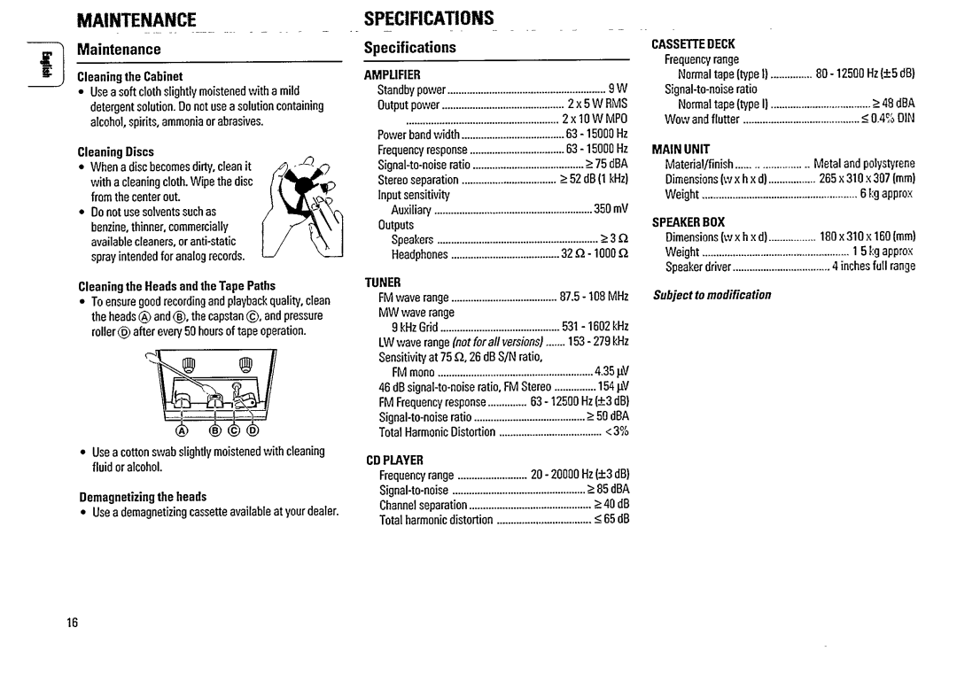 Philips FW 315C manual 