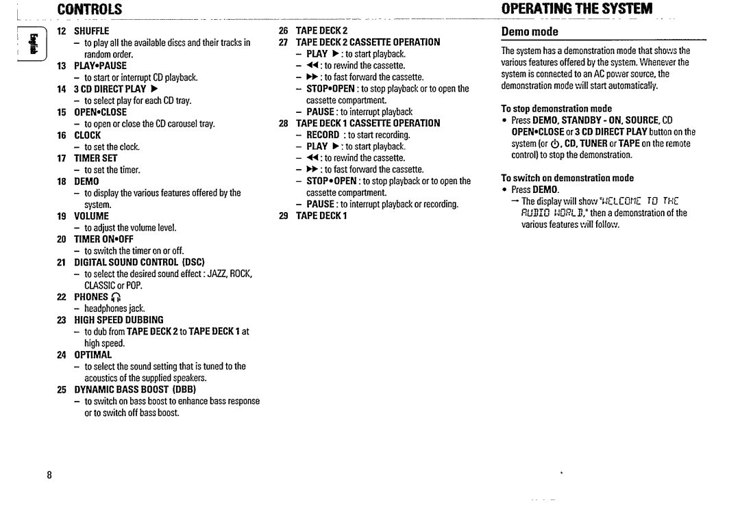 Philips FW 315C manual 