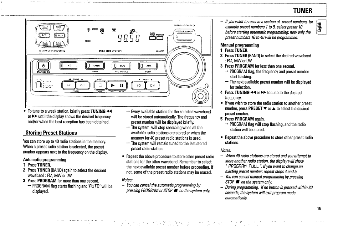 Philips FW 316C, FW 339C manual 