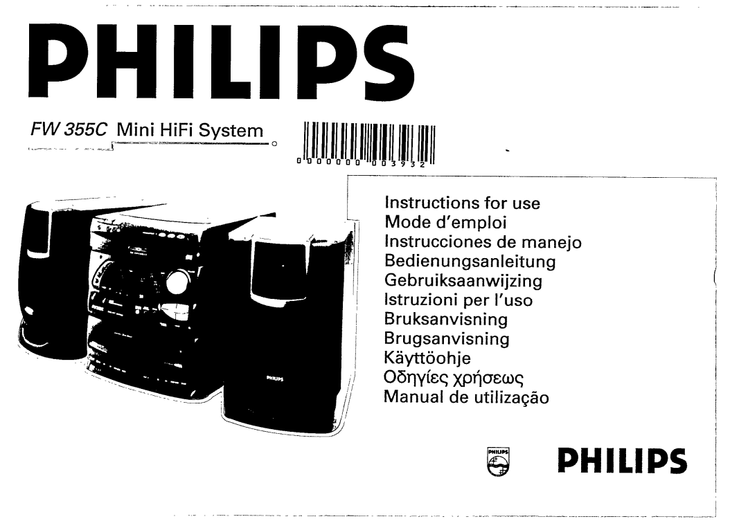 Philips FW 355C manual 