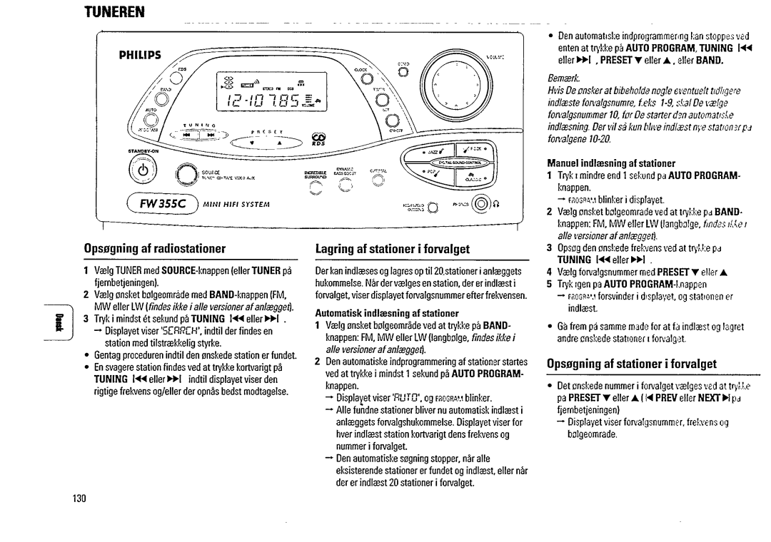 Philips FW 355C manual 