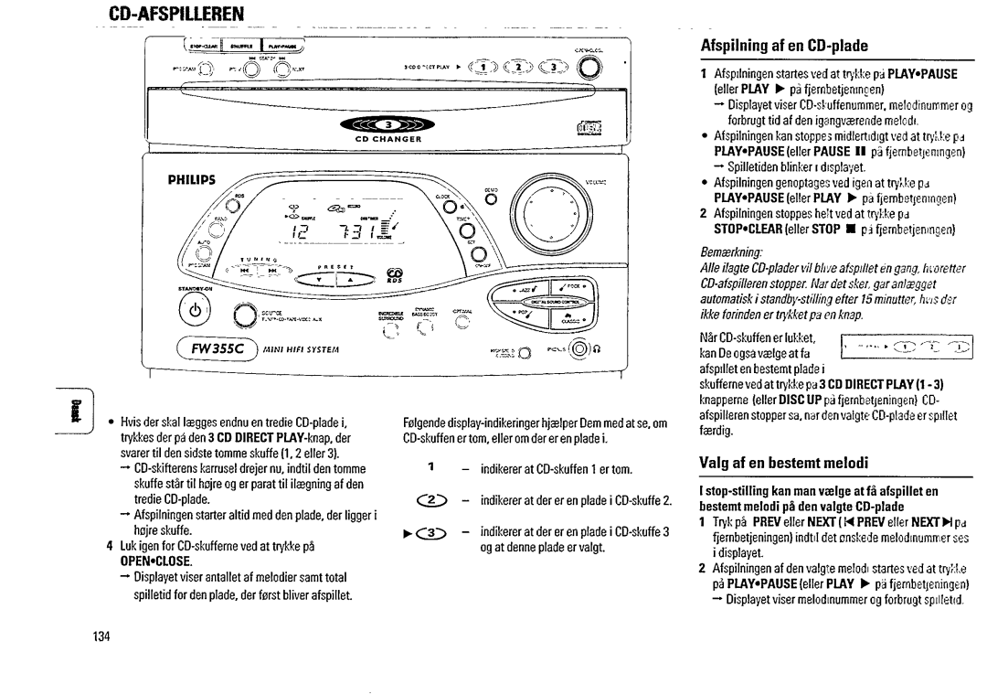 Philips FW 355C manual 