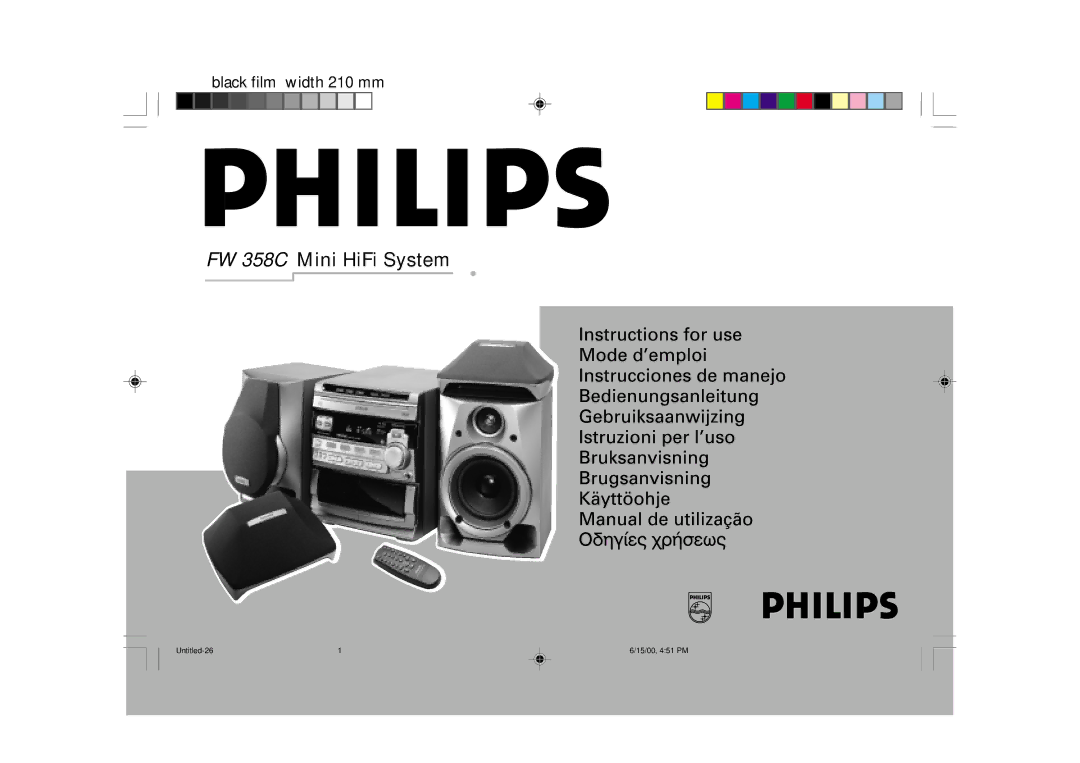 Philips manual FW 358C Mini HiFi System 