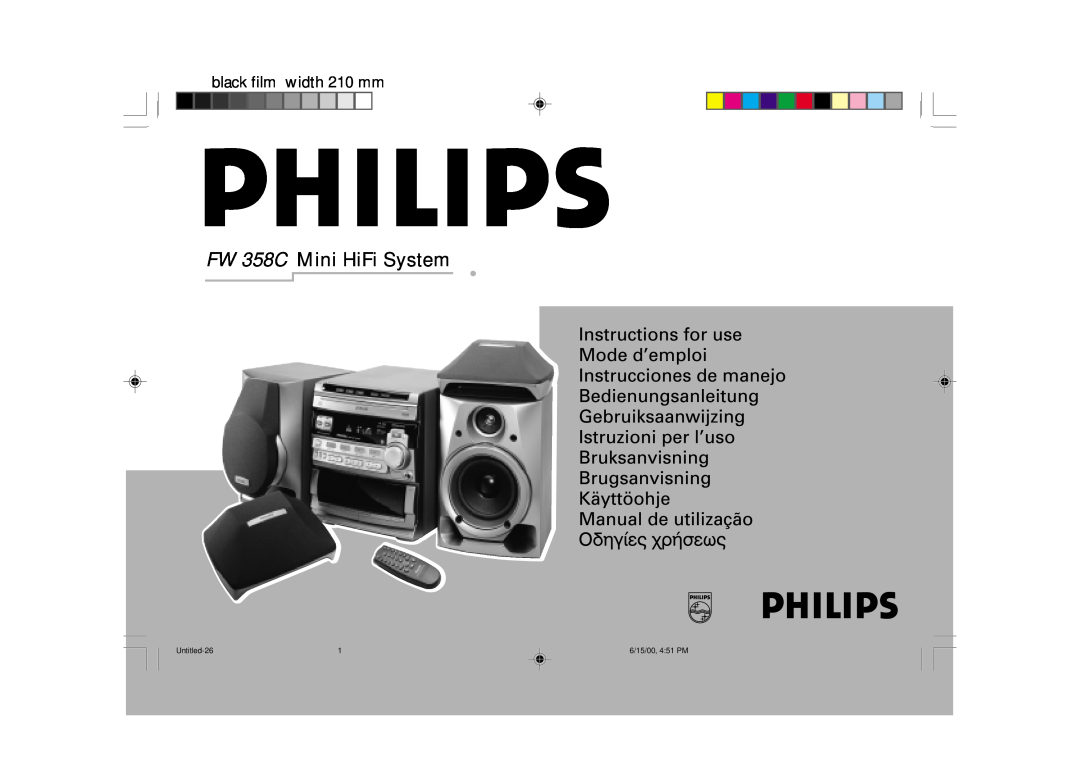 Philips manual FW 358C Mini HiFi System, black film width 210 mm, Untitled-26, 6/15/00, 4 51 PM 