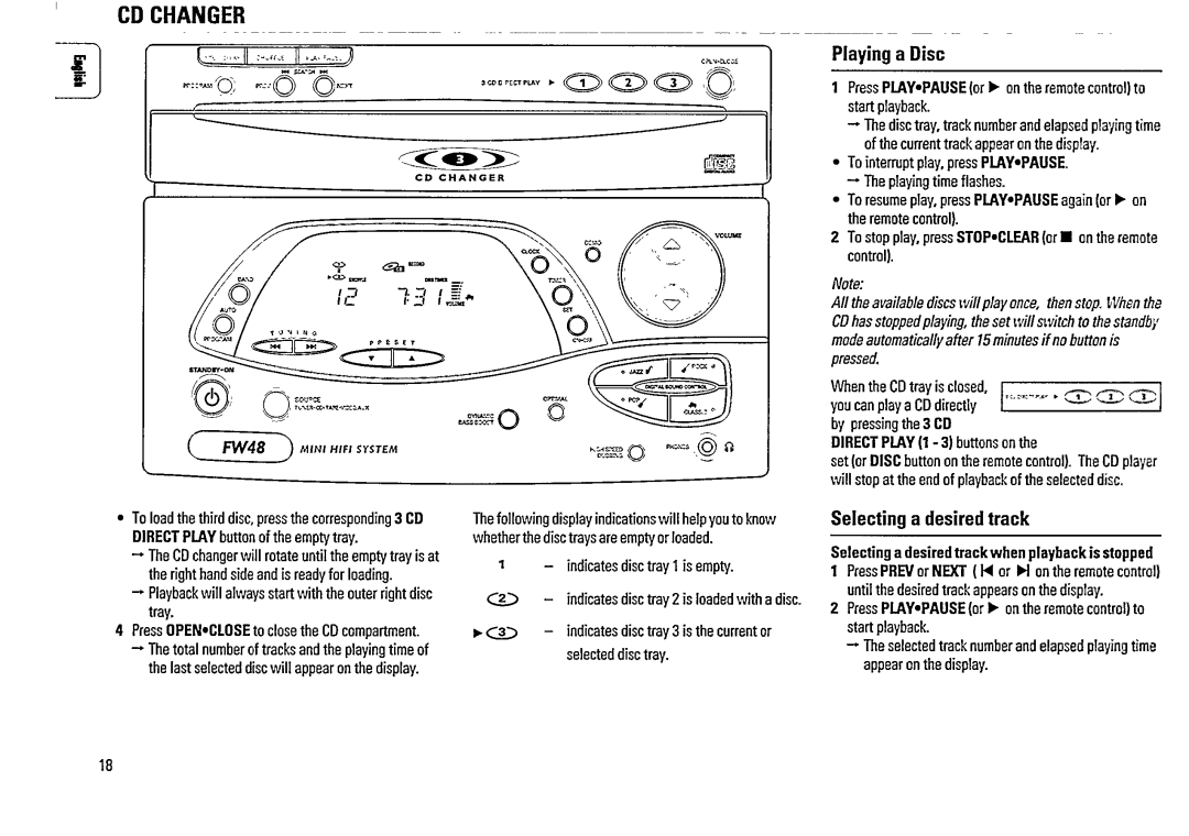 Philips FW 48 manual 