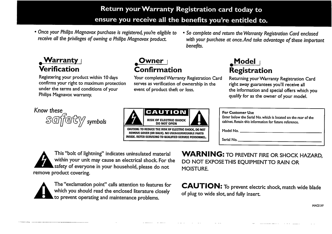 Philips FW 48 manual 