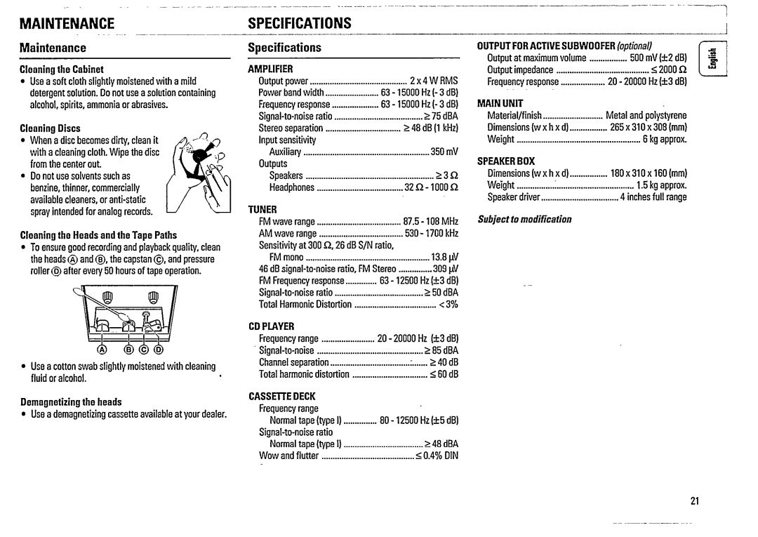 Philips FW 48 manual 