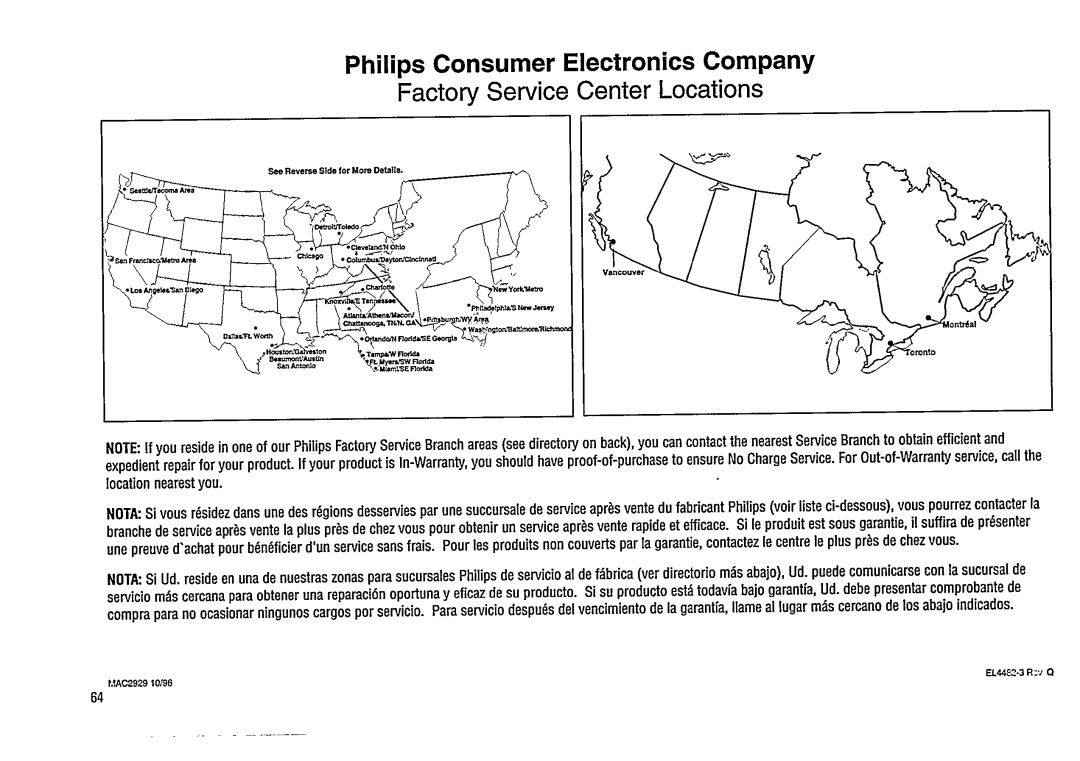 Philips FW 48 manual 