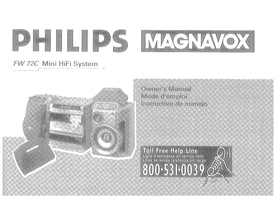 Philips FW 72C manual 