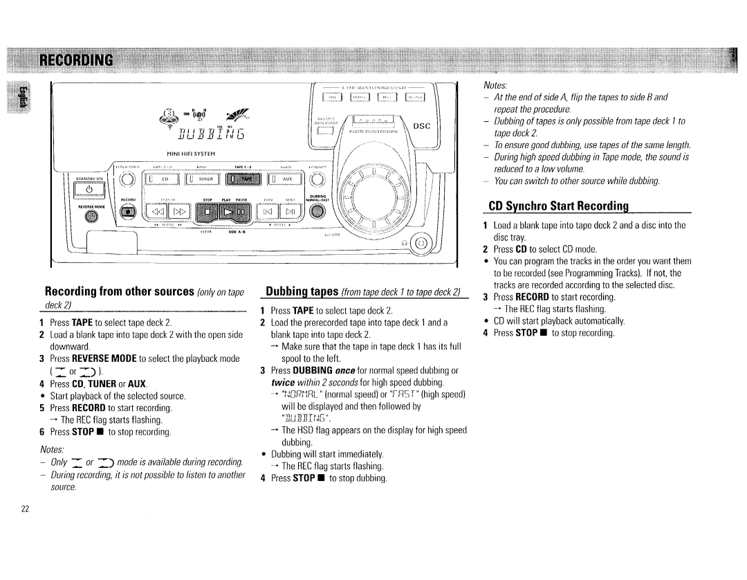 Philips FW 72C manual 