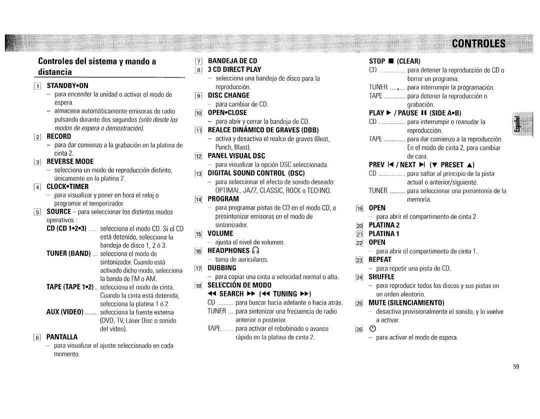 Philips FW 72C manual 