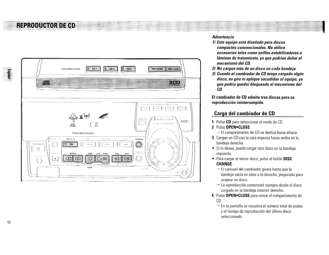 Philips FW 72C manual 