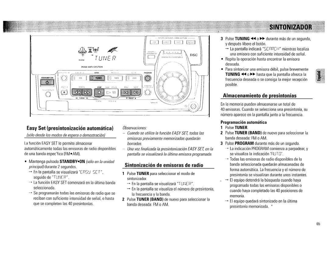 Philips FW 72C manual 