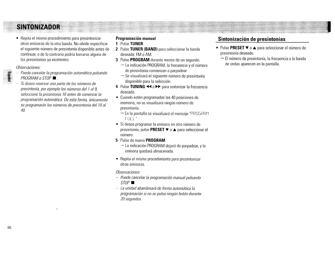 Philips FW 72C manual 