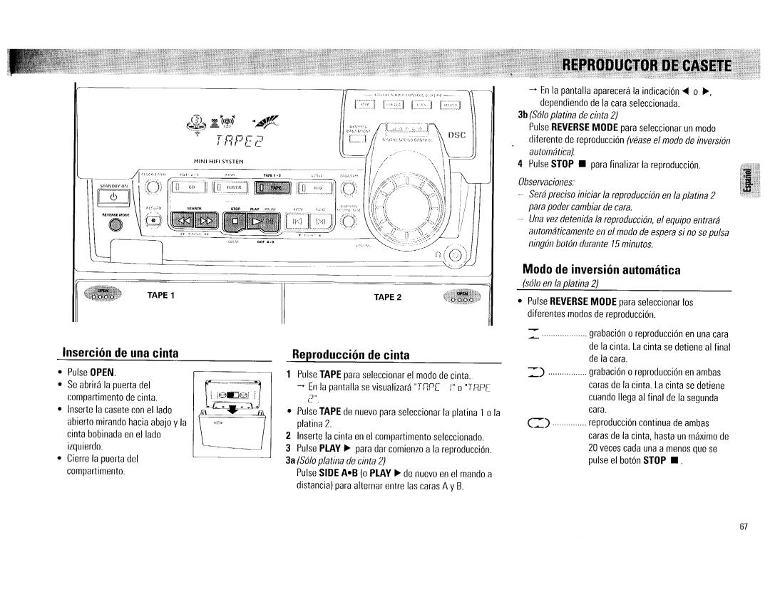 Philips FW 72C manual 