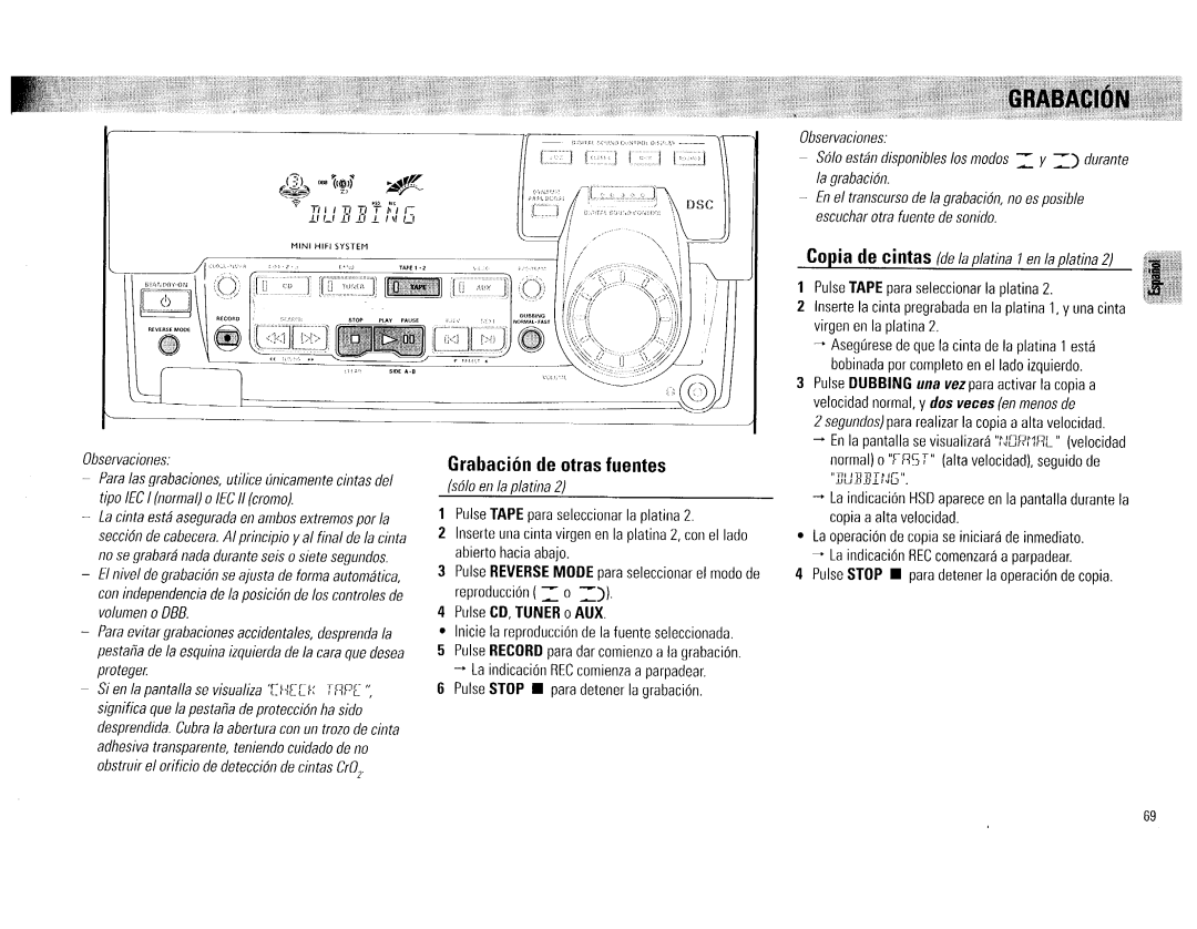 Philips FW 72C manual 