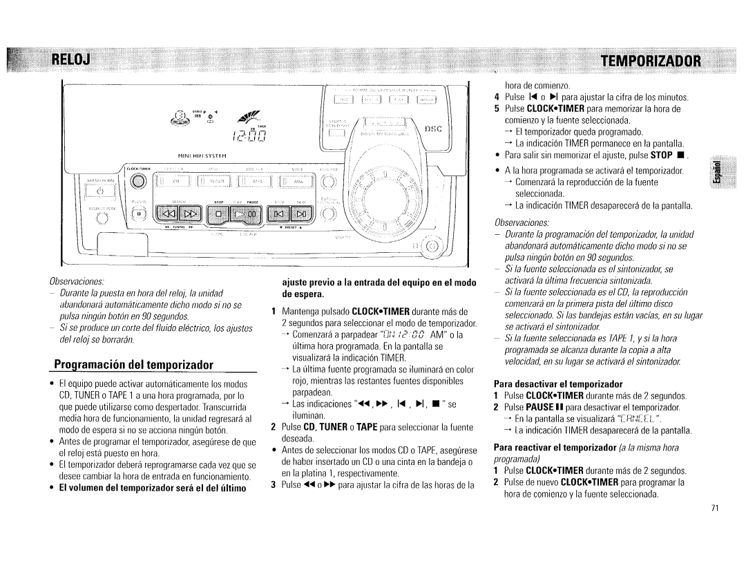 Philips FW 72C manual 