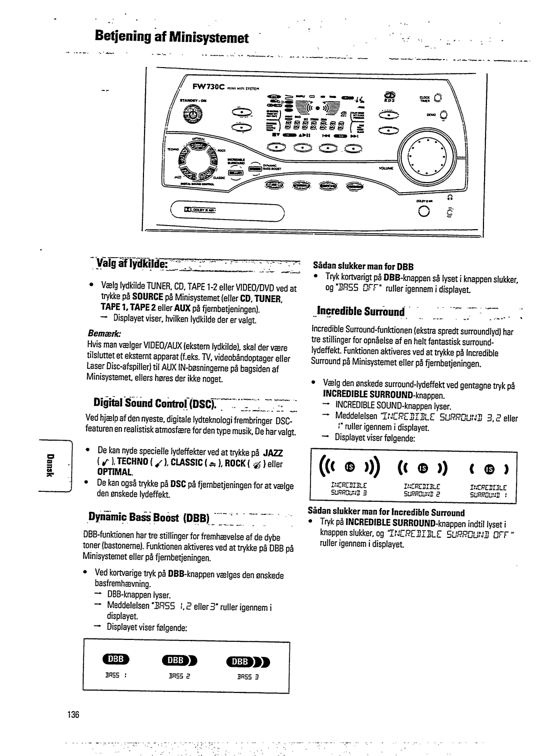 Philips FW 730C manual 