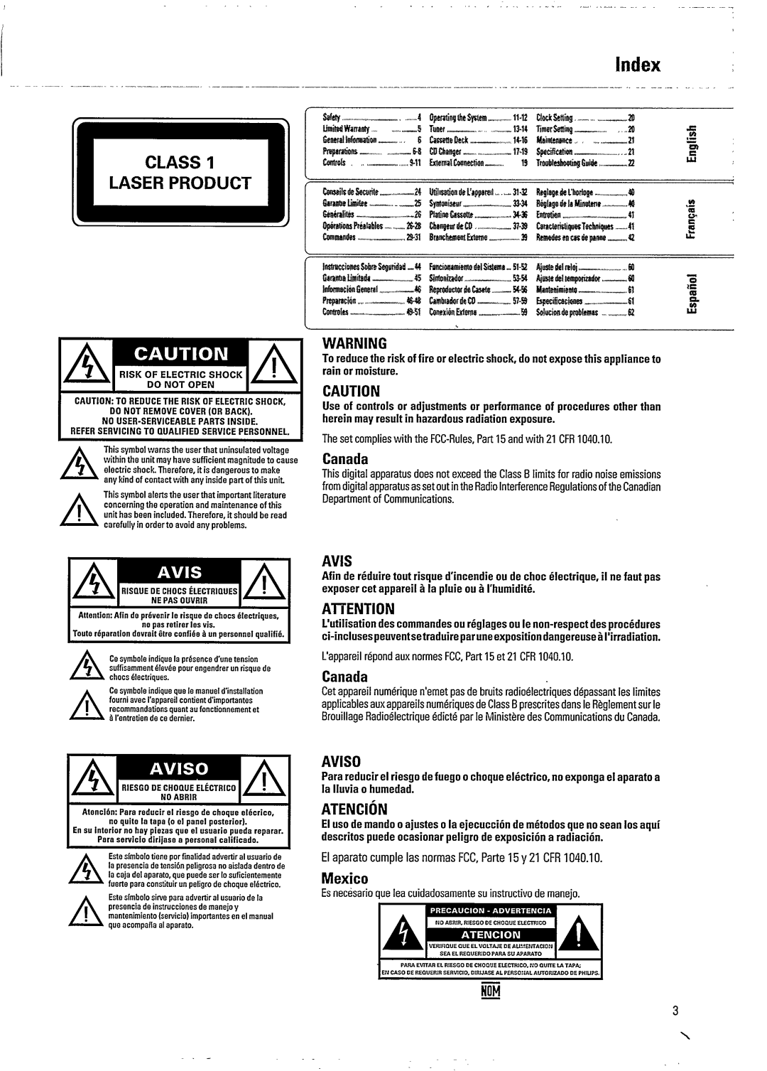 Philips FW 750C manual 