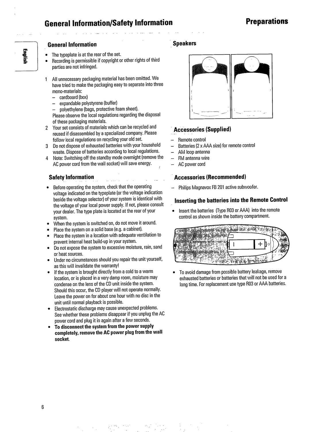 Philips FW 750C manual 