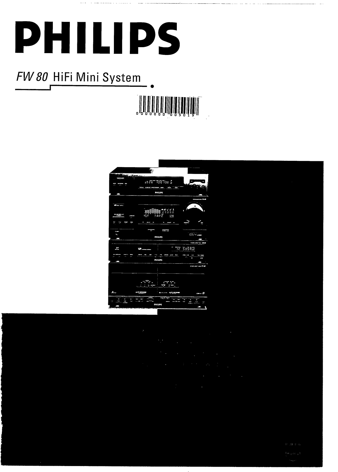 Philips FW 80 manual 