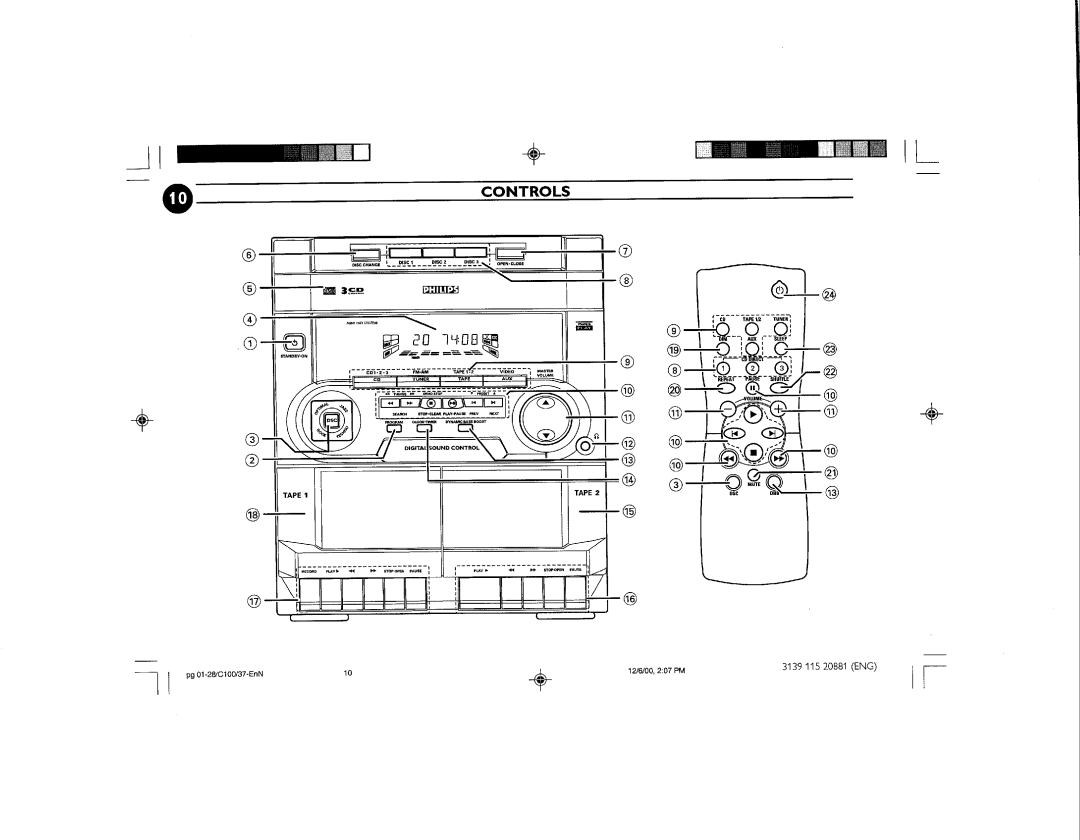 Philips FW-C100 manual 