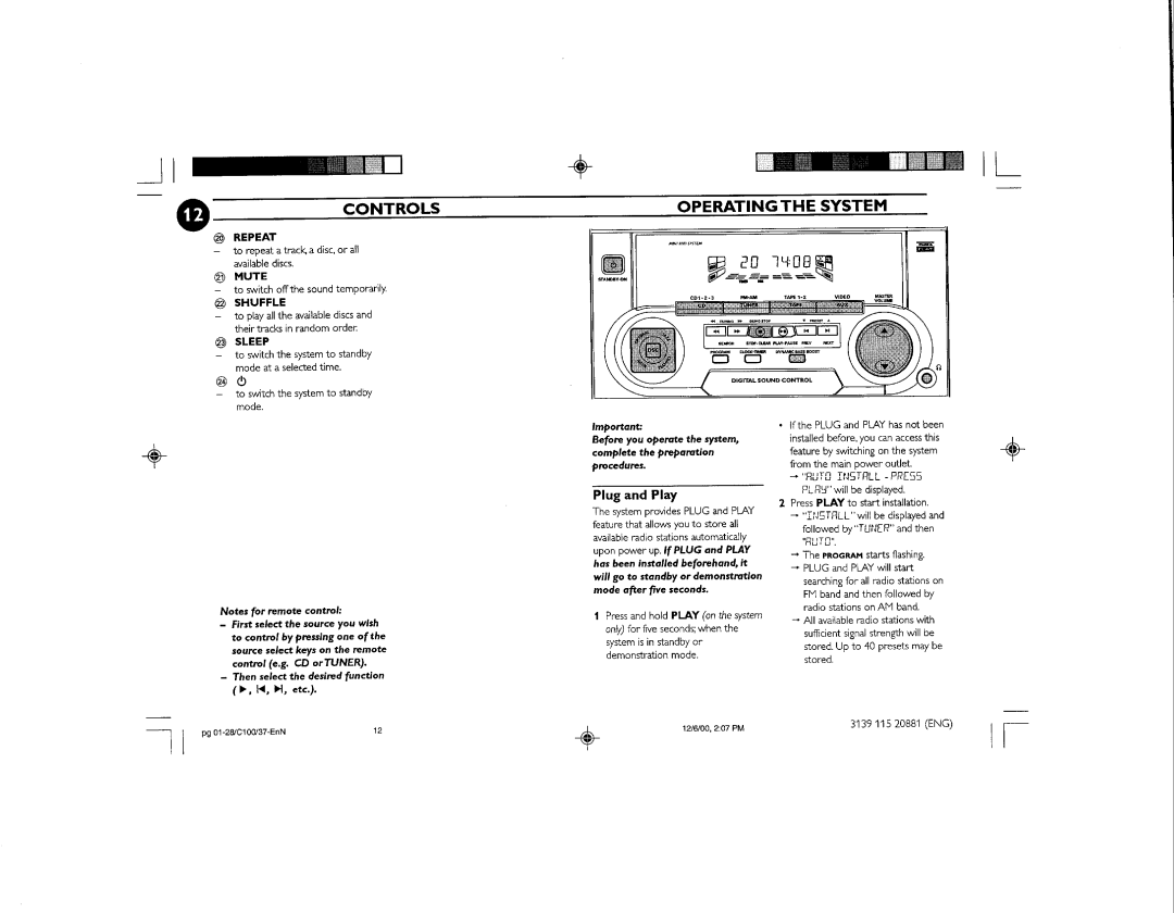 Philips FW-C100 manual 