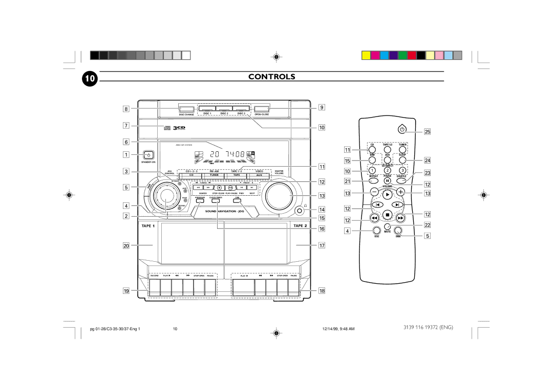 Philips FW-C35, FW-C30 manual Controls, Disc 