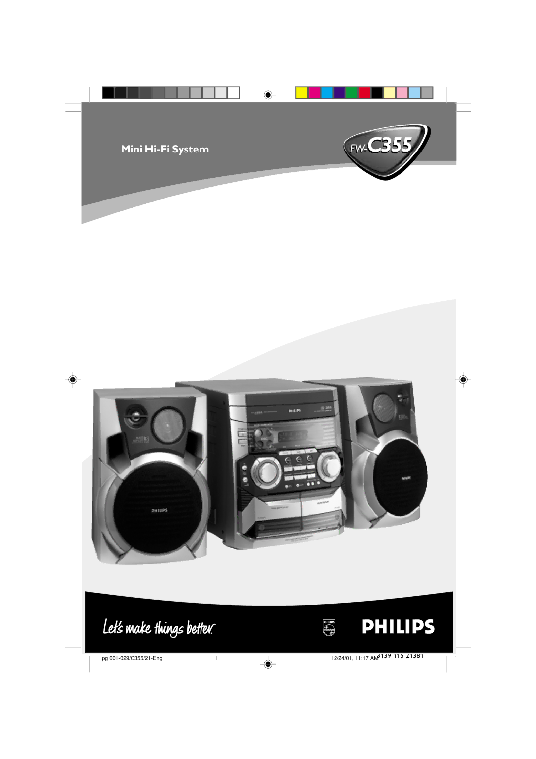 Philips FW-C355 manual 