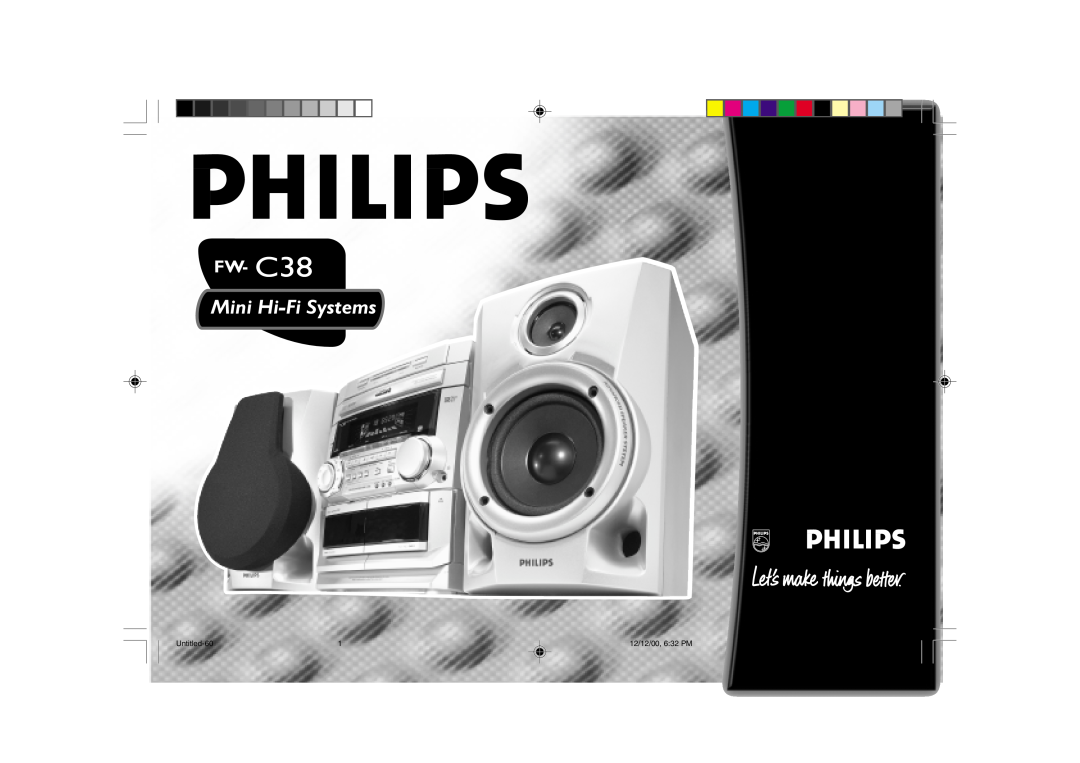 Philips FW-C38 manual Mini Hi-FiSystems, FW- C38, avec Changeur de 3 CD, Untitled-60, 12/12/00, 6 32 PM 