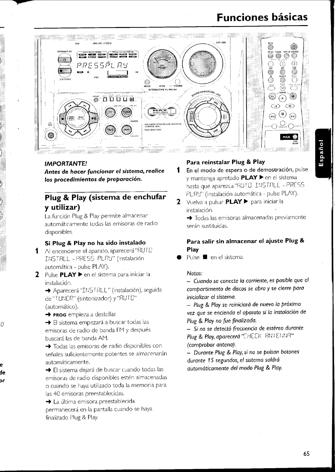 Philips FW-C500 manual 