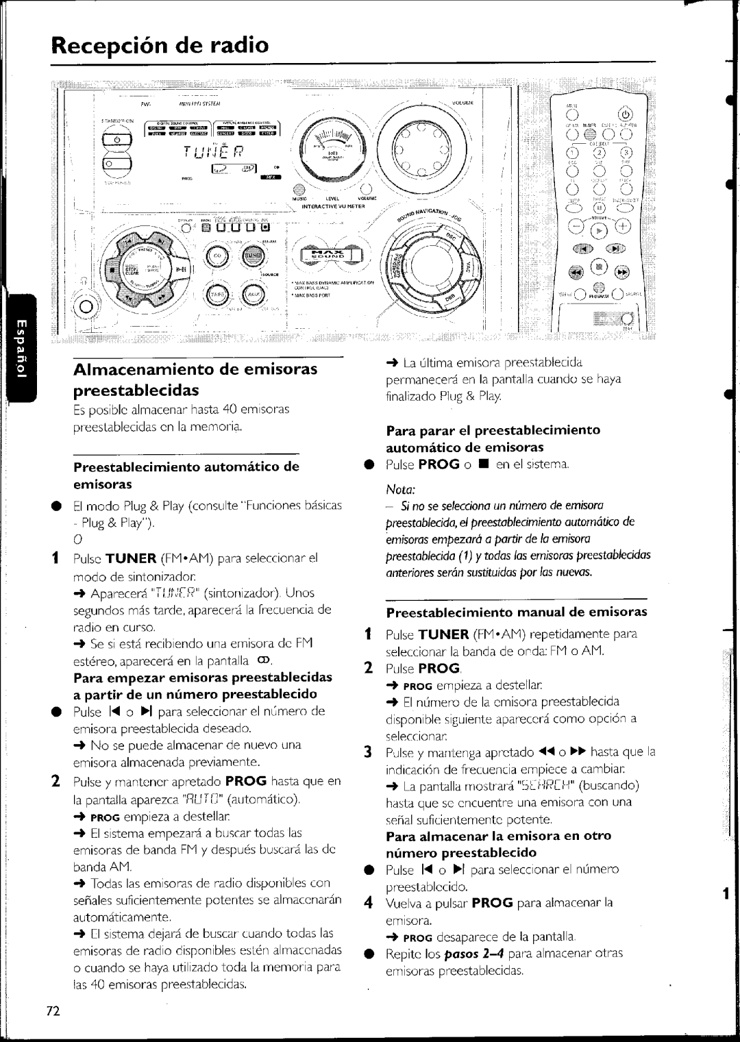 Philips FW-C500 manual 