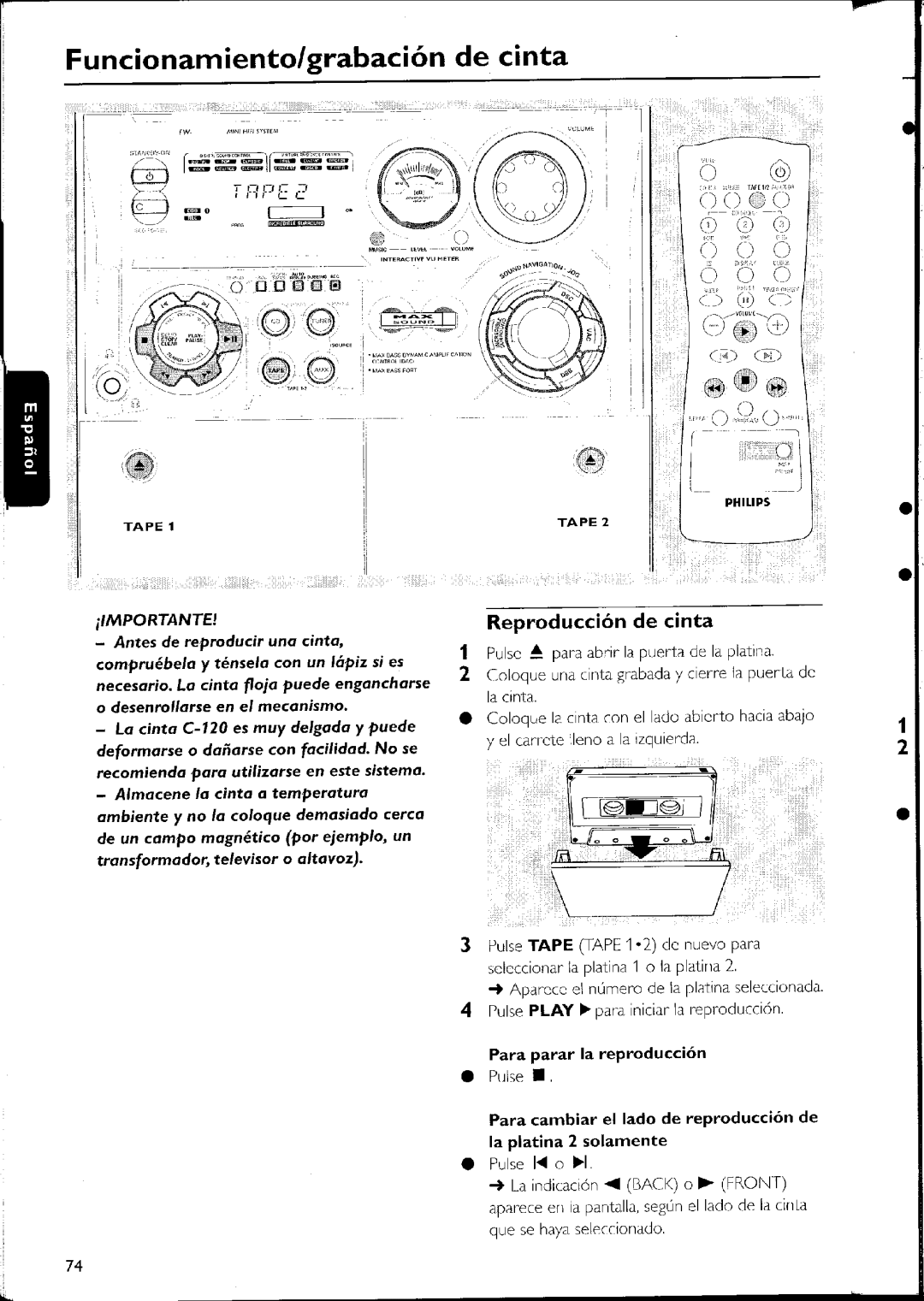 Philips FW-C500 manual 