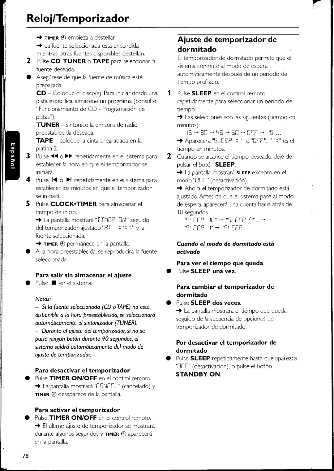 Philips FW-C500 manual 