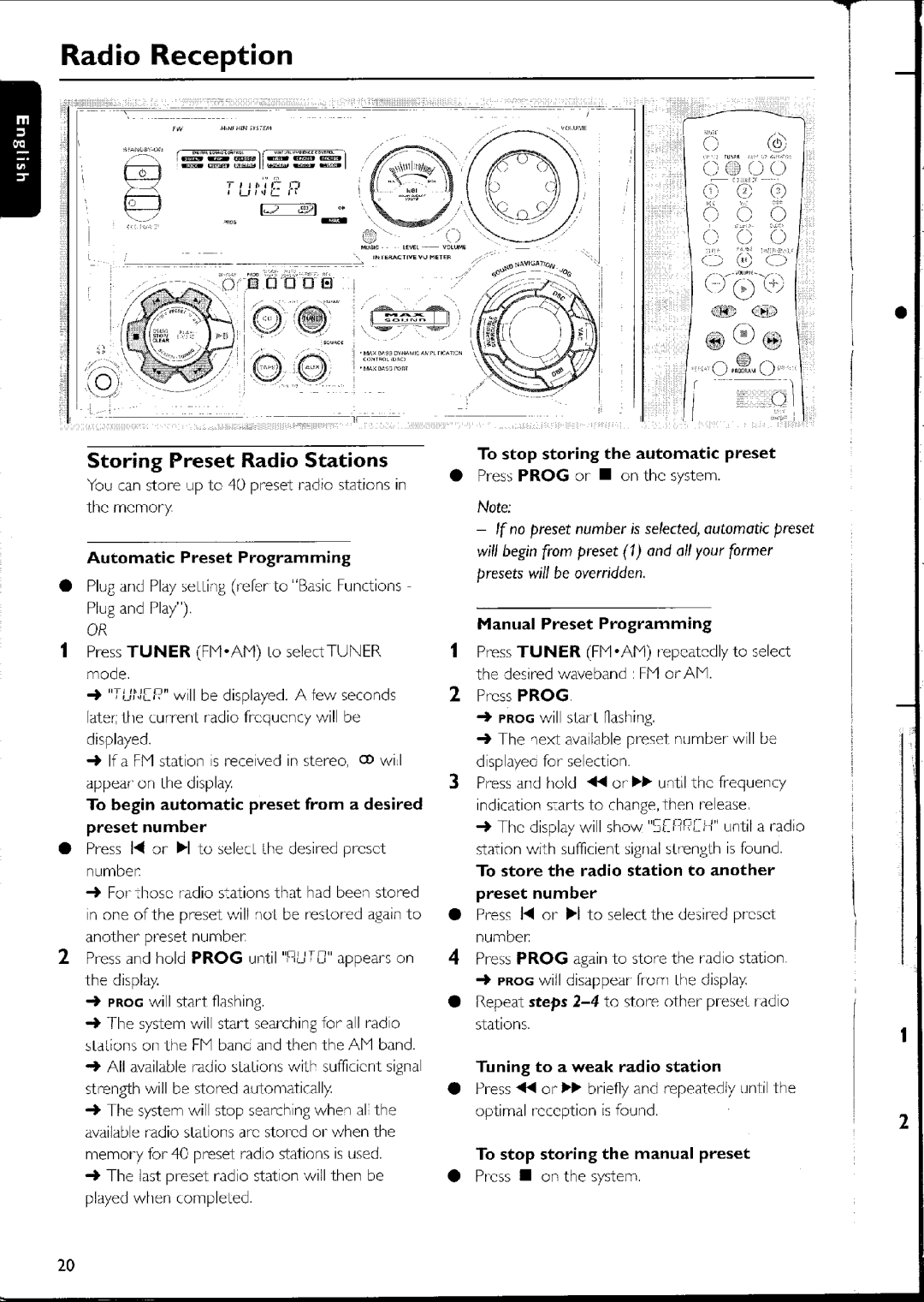 Philips FW-C500 manual 