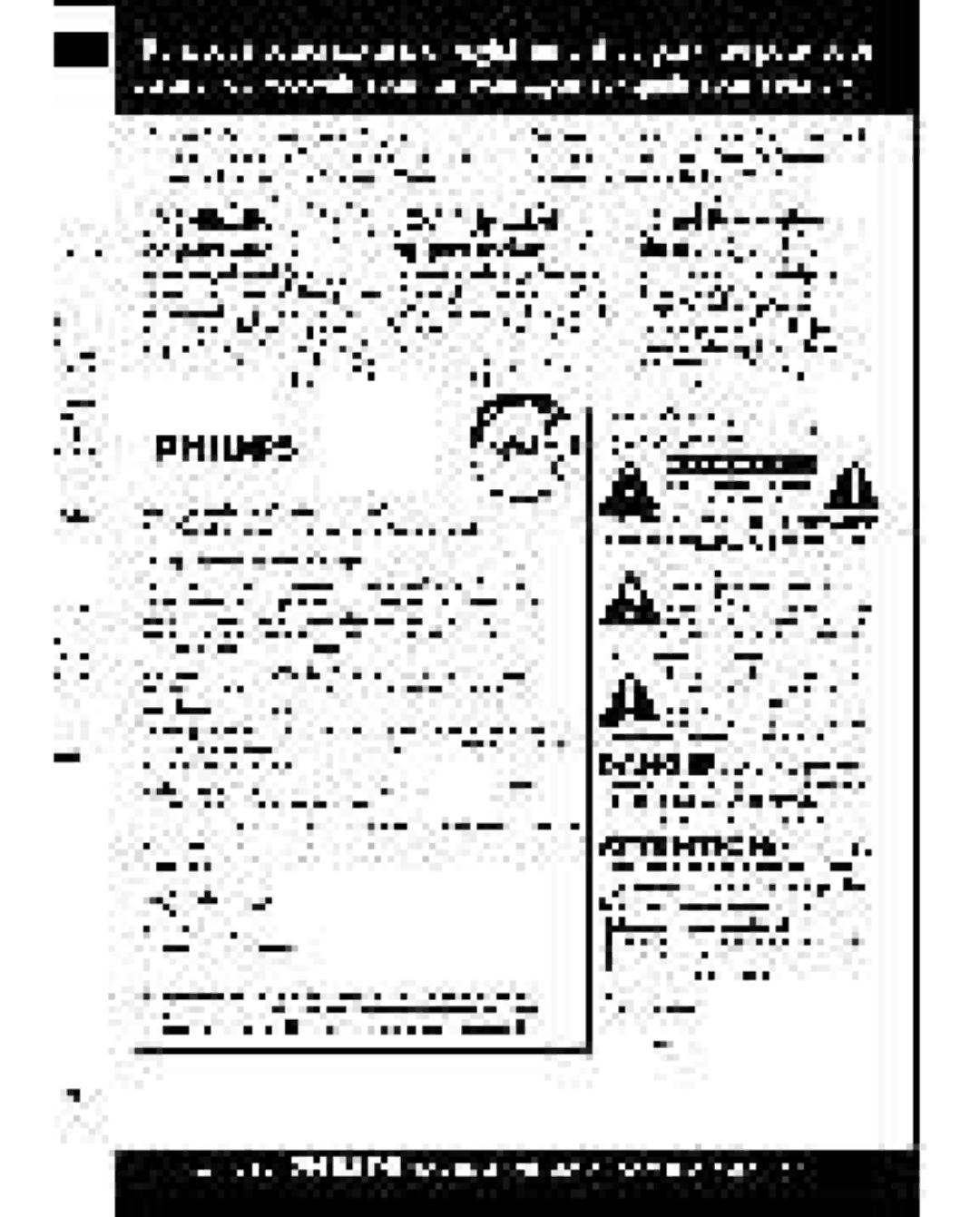 Philips FW-C500 manual 