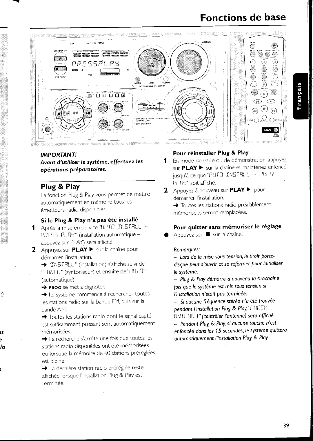 Philips FW-C500 manual 