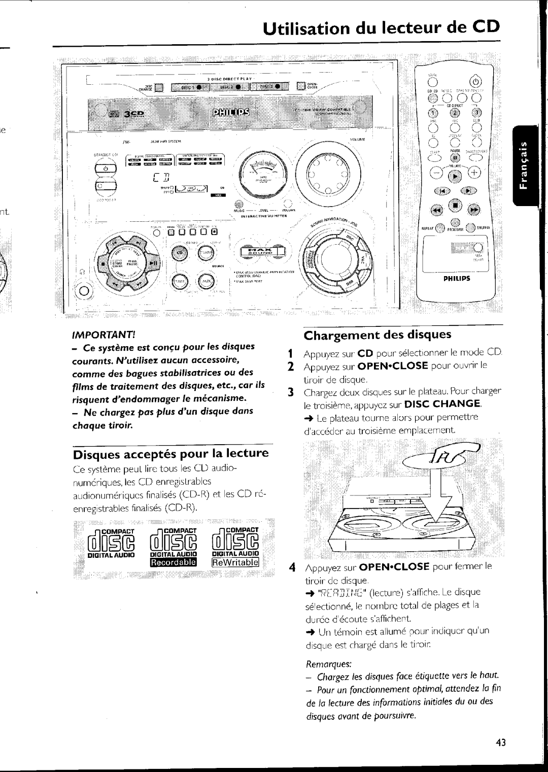 Philips FW-C500 manual 