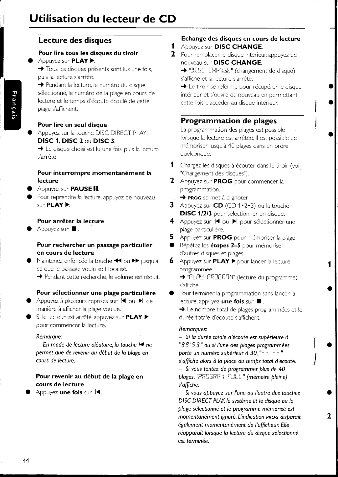 Philips FW-C500 manual 