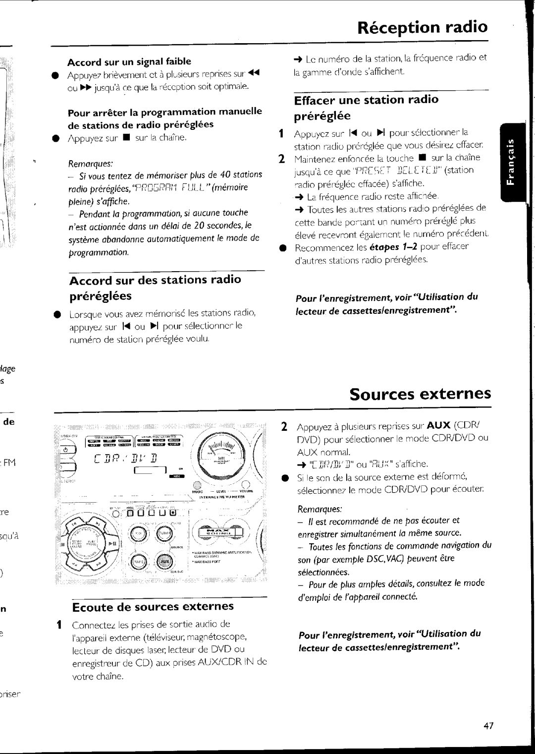 Philips FW-C500 manual 